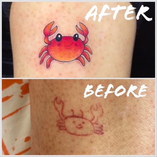 Cover-up & Scar-up — Black Ink Art
