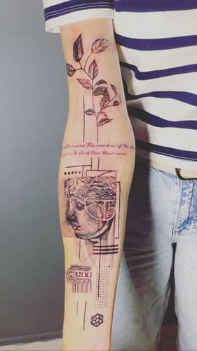 Cover-up & Scar-up — Black Ink Art