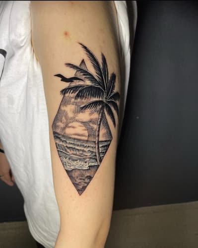 Cover-up & Scar-up — Black Ink Art
