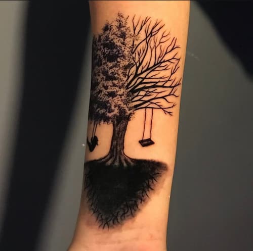 Cover-up & Scar-up — Black Ink Art