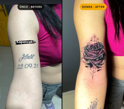 Cover-up & Scar-up — Black Ink Art