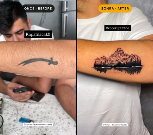 Cover-up & Scar-up — Black Ink Art