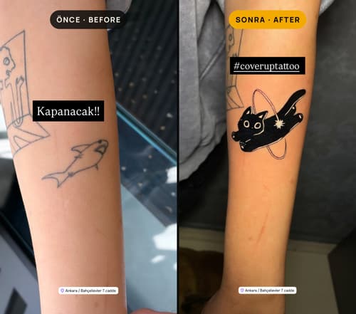Cover-up & Scar-up — Black Ink Art