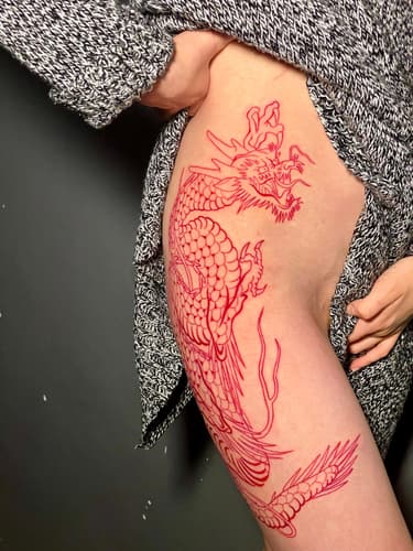 Black Ink Art dövme çalışması