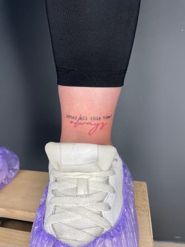Black Ink Art dövme çalışması