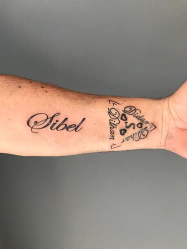 Yazı Dövmesi — Black Ink Art