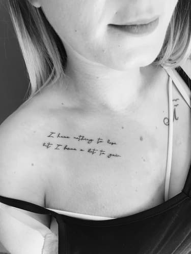 Yazı Dövmesi — Black Ink Art