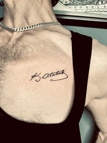 Yazı Dövmesi — Black Ink Art