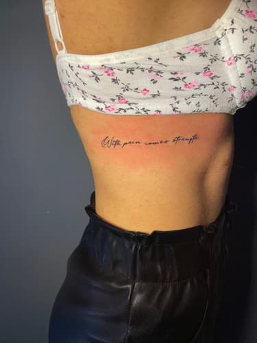 Yazı Dövmesi — Black Ink Art