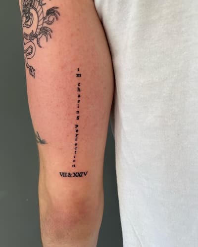 Yazı Dövmesi — Black Ink Art