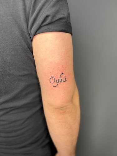 Yazı Dövmesi — Black Ink Art