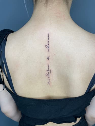 Yazı Dövmesi — Black Ink Art