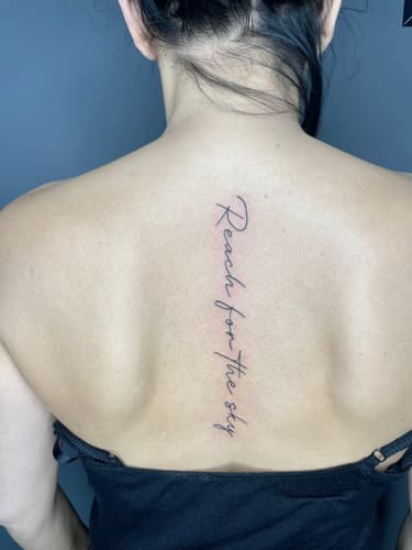 Yazı Dövmesi — Black Ink Art