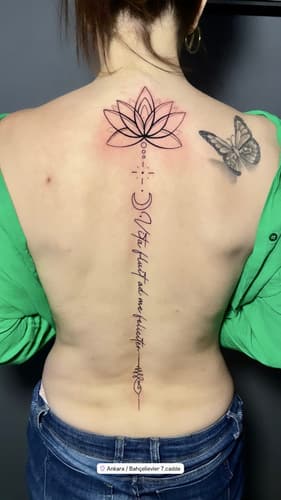 Yazı Dövmesi — Black Ink Art