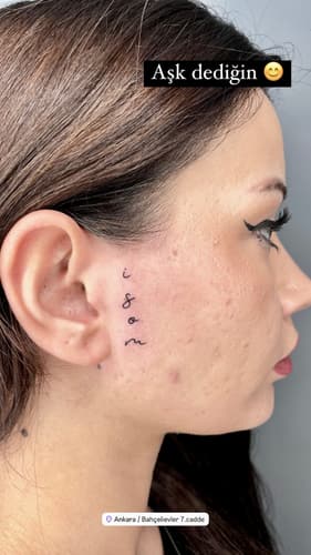 Yazı Dövmesi — Black Ink Art