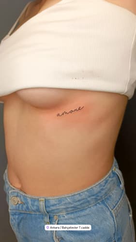 Yazı Dövmesi — Black Ink Art