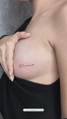 Yazı Dövmesi — Black Ink Art