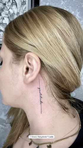 Yazı Dövmesi — Black Ink Art