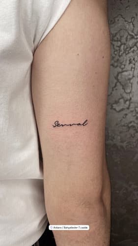 Yazı Dövmesi — Black Ink Art