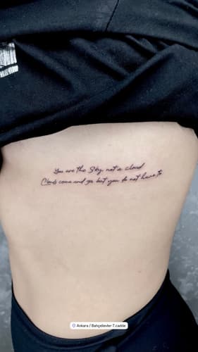 Yazı Dövmesi — Black Ink Art