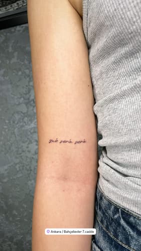 Yazı Dövmesi — Black Ink Art