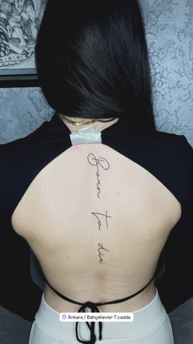 Yazı Dövmesi — Black Ink Art