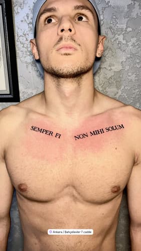 Yazı Dövmesi — Black Ink Art