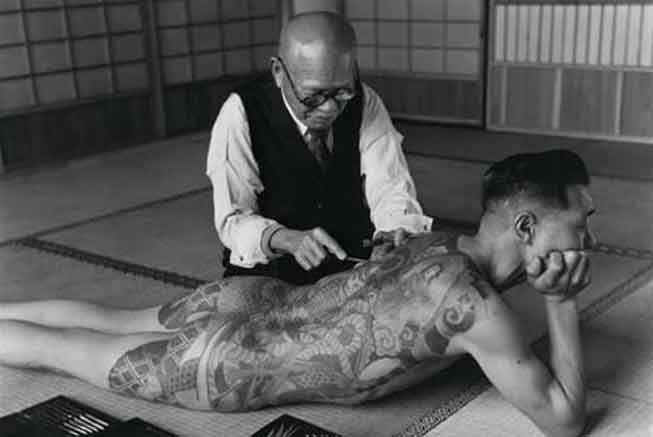 Japanese tattoo technique.