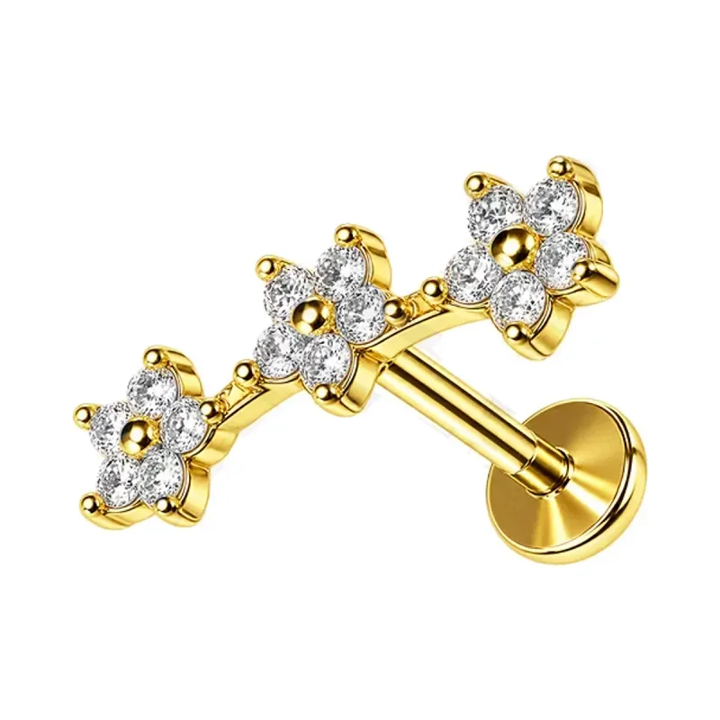 Üç Çiçek, titanyum piercing